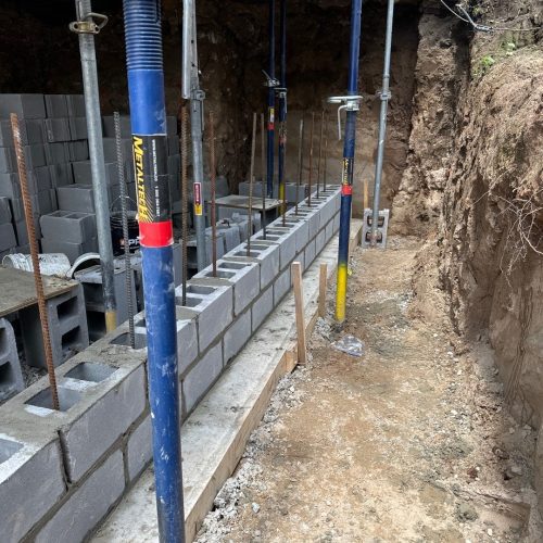 Basement Raising Helical Piles